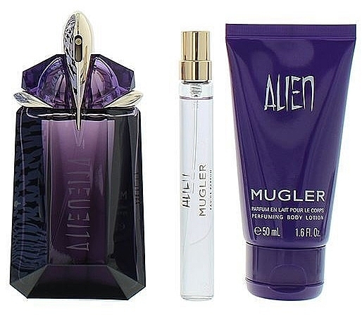 Mugler Alien - Набір (edp/60ml + edp/10ml + b/lot/50ml) — фото N2