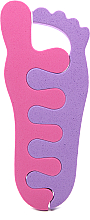 Парфумерія, косметика Роздільники для пальців 9585, рожевий + бузковий - SPL