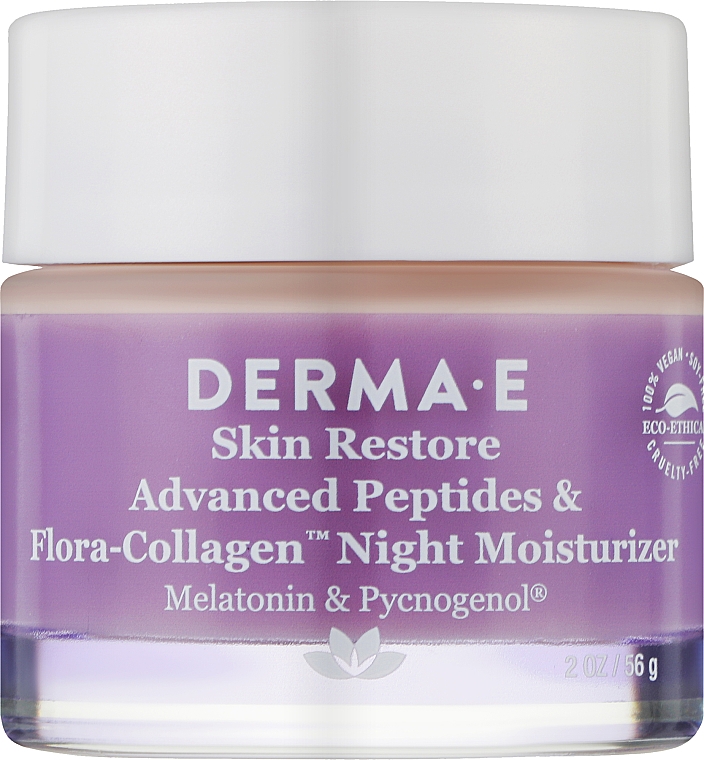 Ночной увлажняющий пептидный крем против глубоких морщин - Derma E Skin Restore Advanced Peptides & Flora-Collagen Night Moisturizer — фото N1