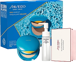 Духи, Парфюмерия, косметика Набор - Shiseido Sun Make Up SPF30 Set (f/powder/12g + f/oil/40ml + f/paper/10pcs)