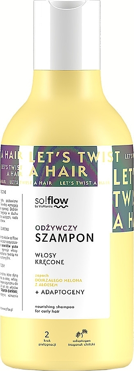 Шампунь для кучерявого волосся - So!Flow by VisPlantis Nourishing Shampoo for Curly Hair — фото N1