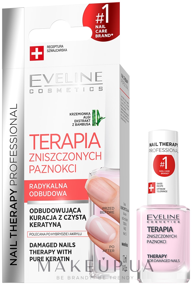 Кондиционер для ногтей - Eveline Cosmetics Nail Therapy Professional Therapy For Damage Nails — фото 12ml