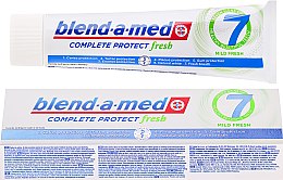 Духи, Парфюмерия, косметика Зубная паста - Blend-a-med Complete Protect fresh 7 Mild Fresh