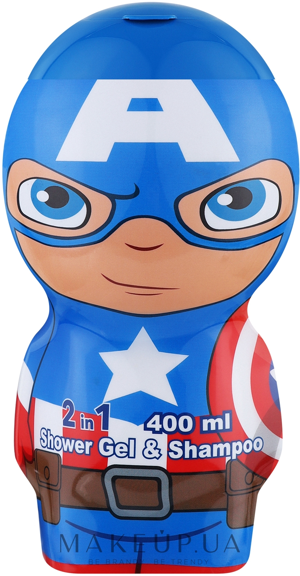 Air-Val International Marvel Captain America 2D - Гель для душа 2 в 1 — фото 400ml