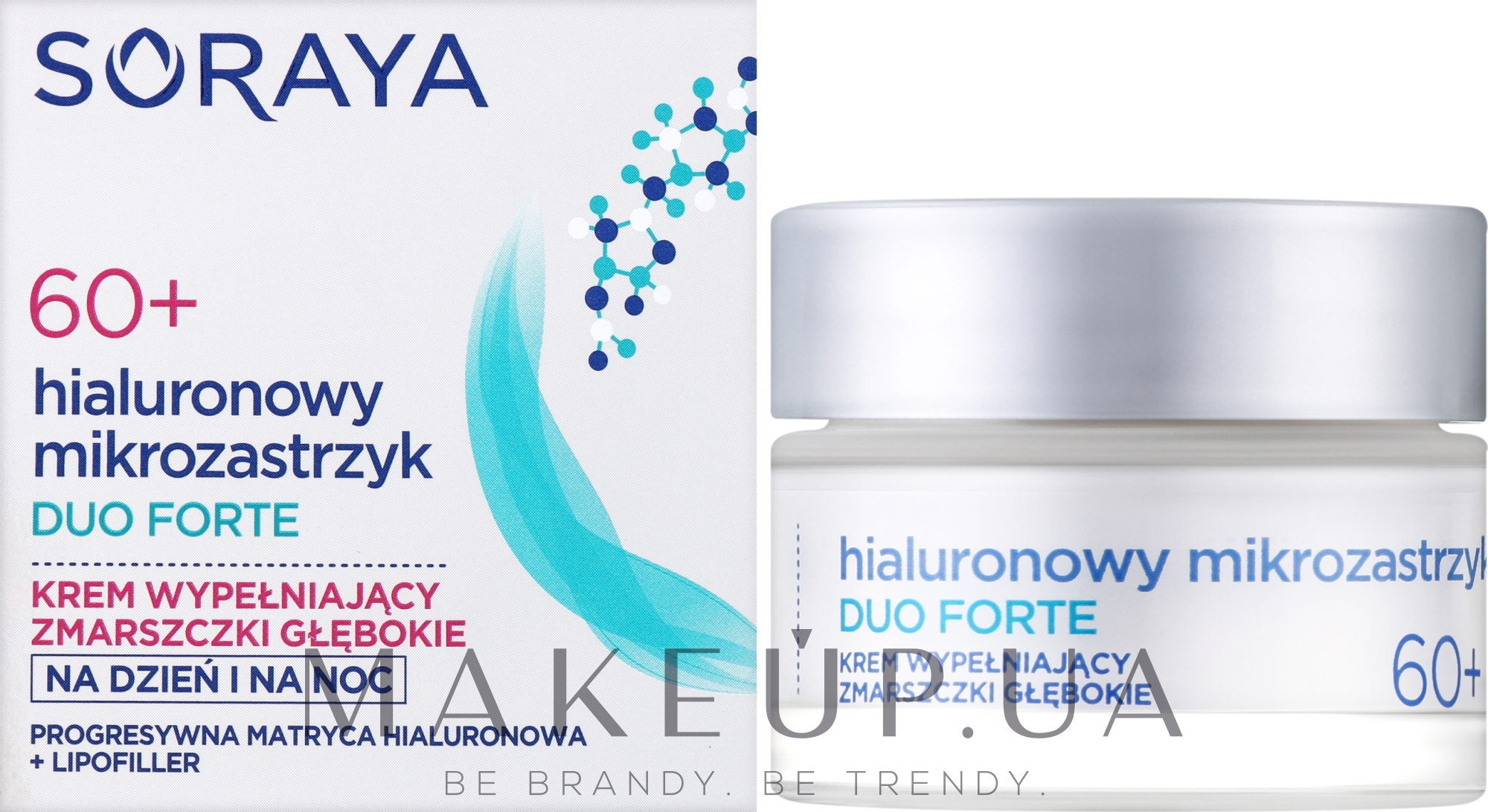 Крем для заполнения глубоких морщин с гиалуроновой кислотой - Soraya Duo Forte Face Cream 60+ — фото 50ml