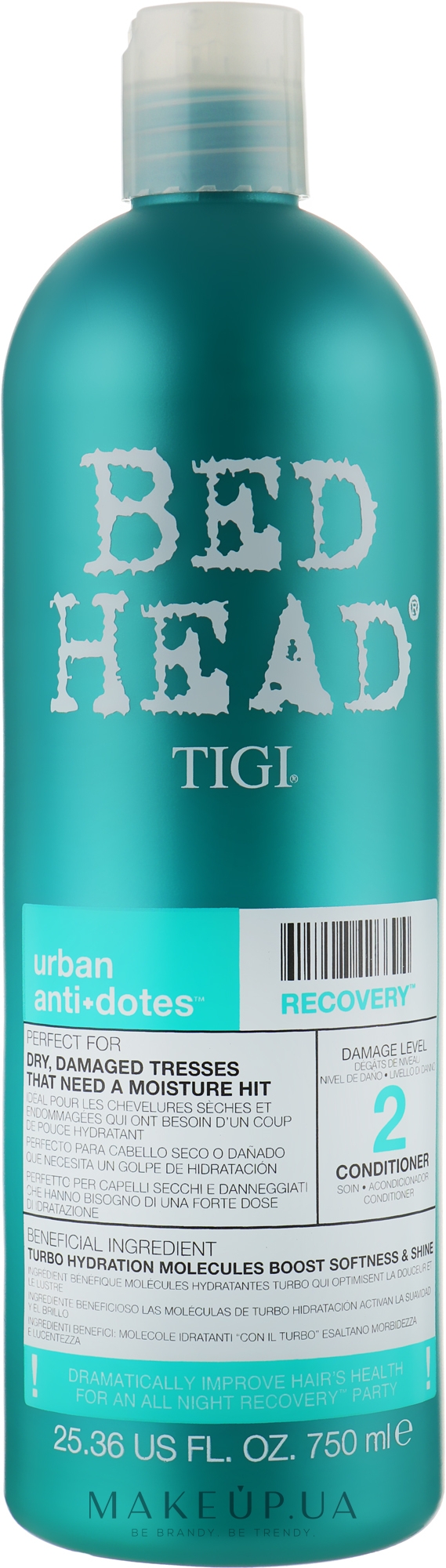 Увлажняющий кондиционер для сухих и поврежденных волос - Tigi Tigi Bed Head Urban Anti+dotes Recovery Conditioner — фото 750ml