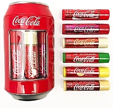Набор бальзамов для губ в классической жестяной банке - Lip Smacker Coca-Cola (lip/balm/6x4g) — фото N3