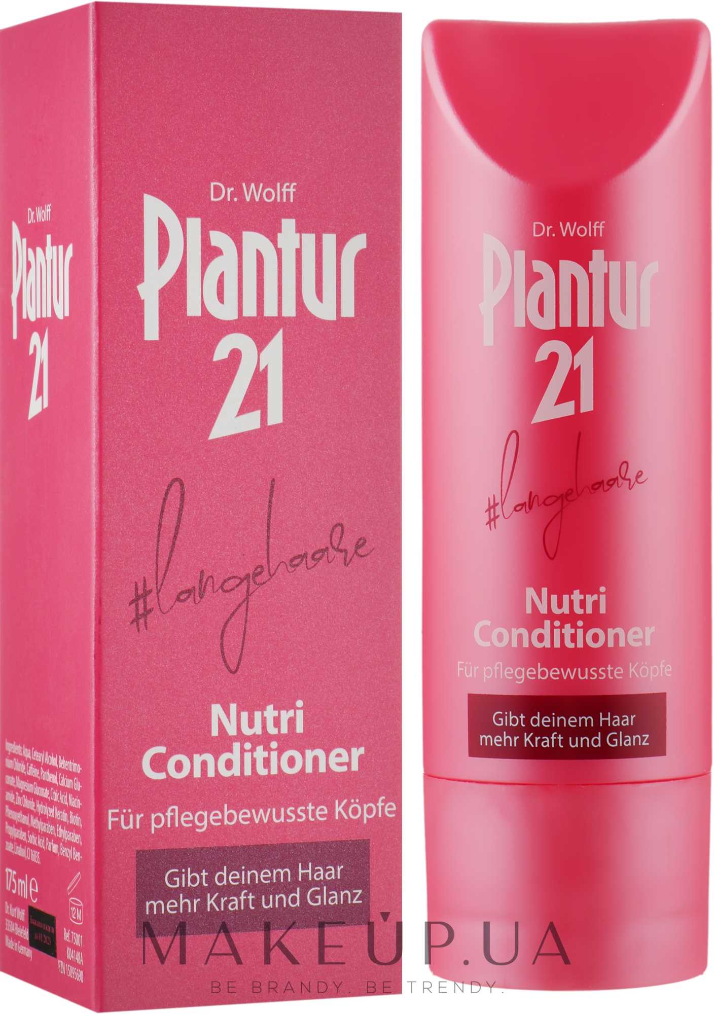 Кондиционер с нутри-кофеином для длинных волос - Plantur 21 #longhair Nutri-Coffeine-Conditioner — фото 175ml