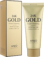 Пенка для умывания лица с золотом - Anjo Professional 24K Gold Foam Cleansing — фото N2