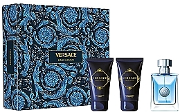 Парфумерія, косметика Versace Pour Homme - Набір (edt/50ml + sh/gel/50ml + ash/balm/50ml)