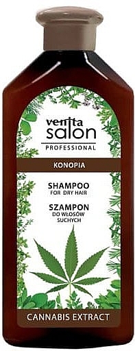 Шампунь з олією насіння конопель для сухого волосся - Venita Salon Shampoo — фото N1
