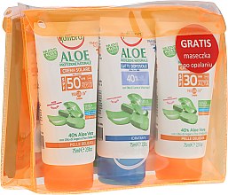 Духи, Парфюмерия, косметика Набор - Equilibra Aloe Line (cr/75ml + b/milk/75 + cr/75ml + bag)