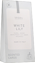 Набор - Mr&Mrs Fragrance Tags Mr. Drawers Set № 83 White Lily (3 x tags) — фото N1