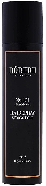 Лак для волос сильной фиксации - Noberu of Sweden №101 Sandalwood Hairspray Strong Hold — фото N1