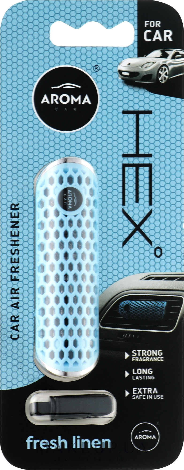 Автомобільний ароматизатор - Aroma Car HEX Fresh Linen — фото 13g