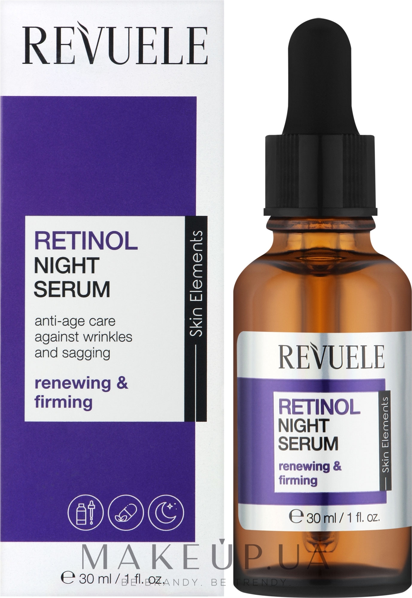 Нічна сироватка для обличчя з ретинолом - Revuele Retinol Night Serum — фото 30ml