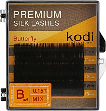 Парфумерія, косметика Накладні вії Premium B 0.15 (6 рядів: 11/12/13) - Kodi Professional