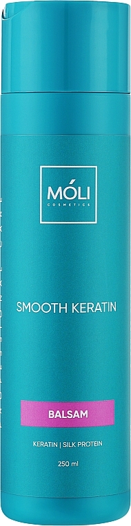 Бальзам безсульфатний з кератином і протеїнами шовку - Moli Cosmetics Smooth Keratin — фото N1