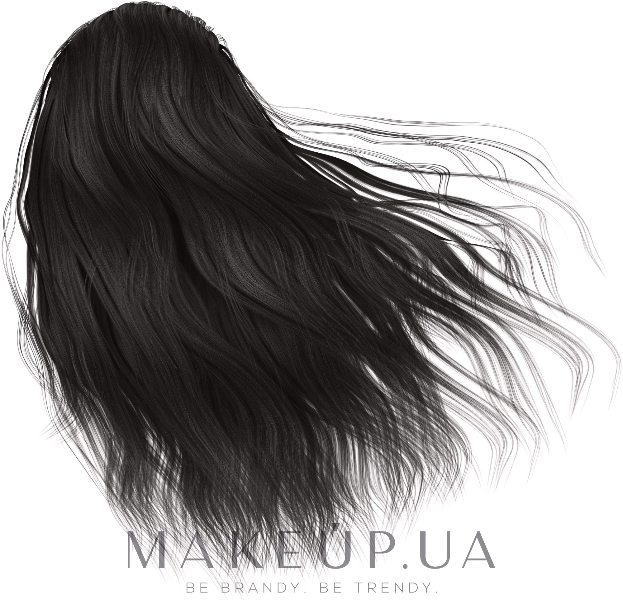 Аммиачная краска для волос - GKhair Hair Cream Color — фото 1 - Black