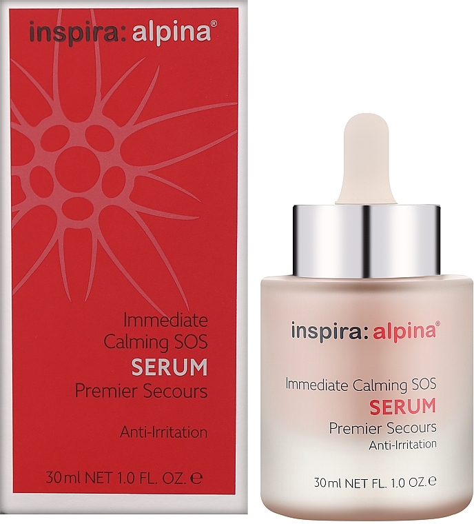 Успокаивающая SOS-сыворотка - Inspira:cosmetics Inspira:Alpina Immediate Calming SOS Serum — фото N2