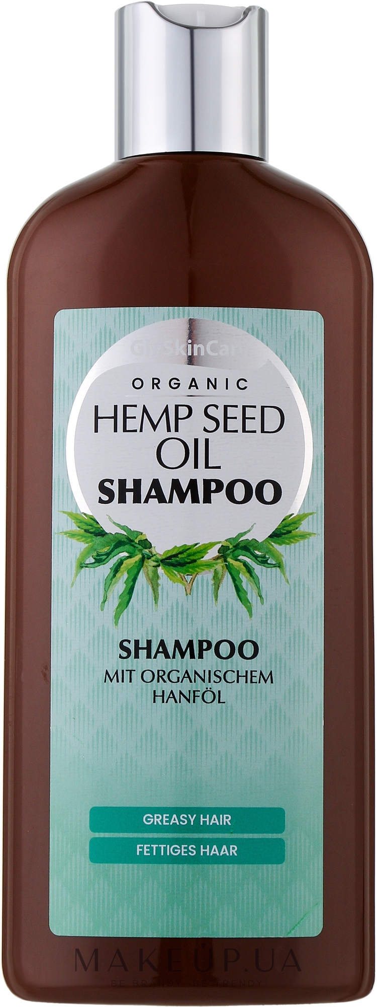 Шампунь с органическим маслом конопли - GlySkinCare Organic Hemp Seed Oil Shampoo 	 — фото 250ml