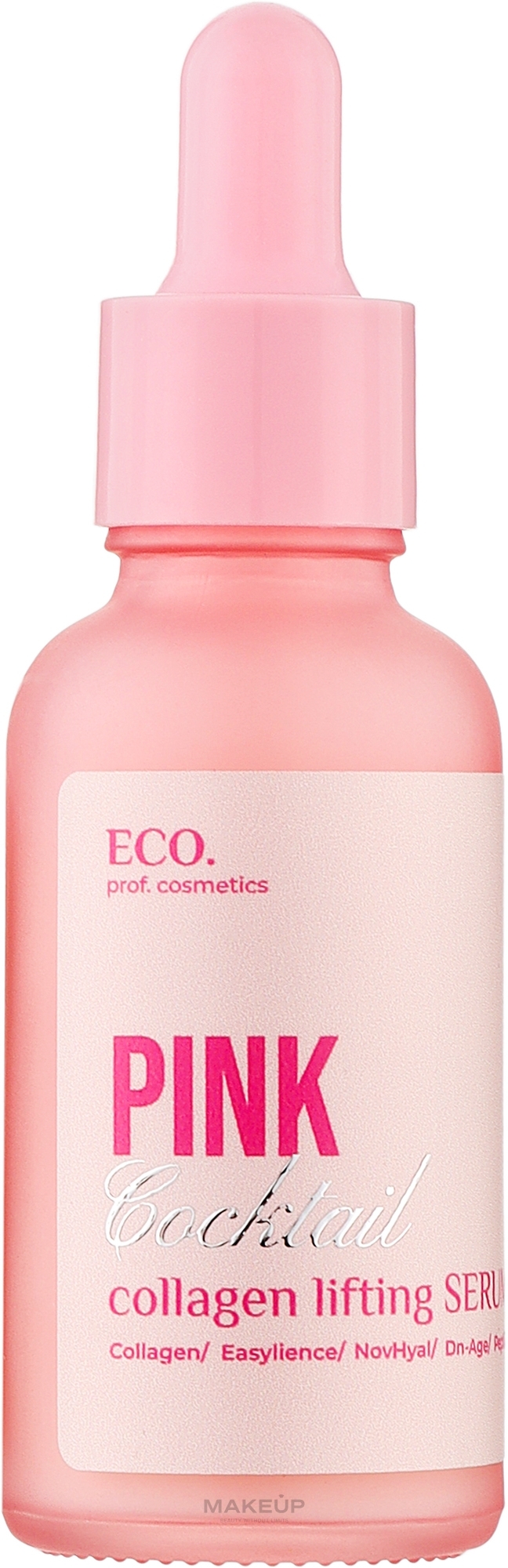 Сыворотка - Eco.prof.cosmetics Pink Coctail Collagen Lifting Serum — фото 30ml