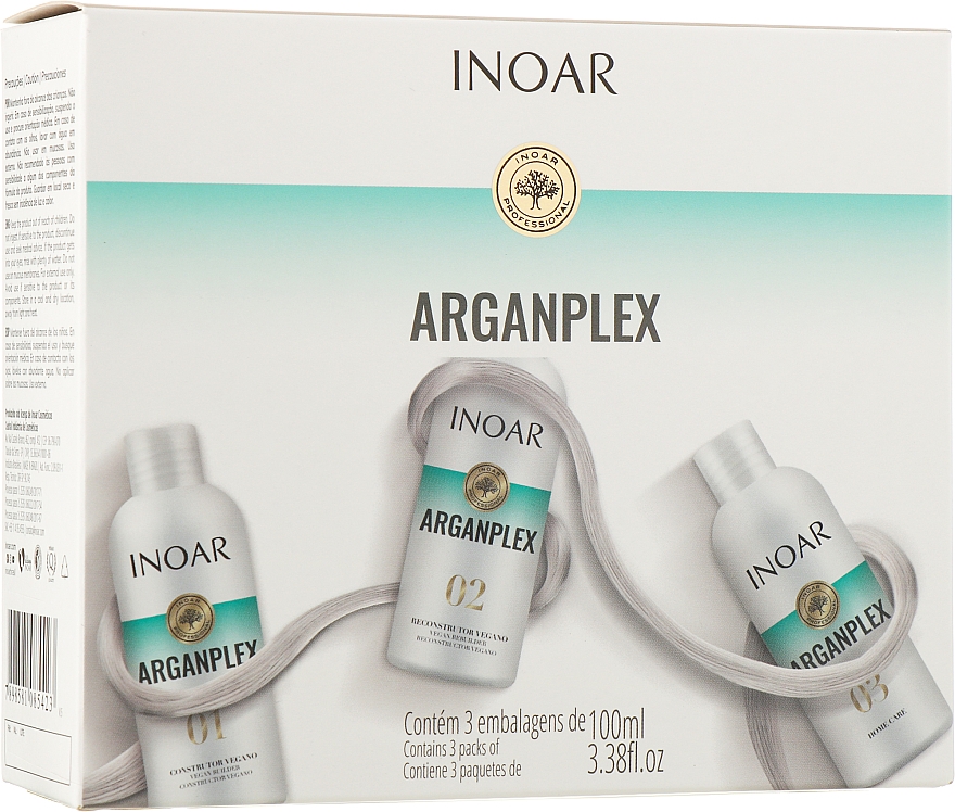 Набір для відновлення волосся "Арганплекс" - Inoar Arganplex Kit