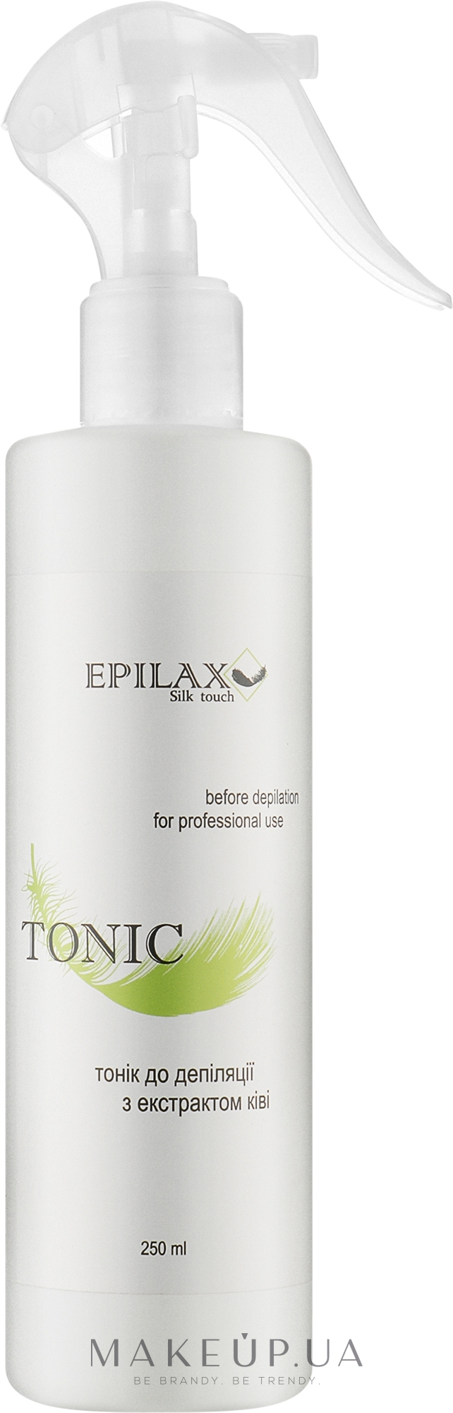 Тоник до депиляции с экстрактом киви - Epilax Silk Touch Tonic — фото 250ml