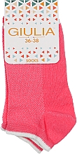 Шкарпетки жіночі короткі "WS1 SUMMER SPORT 002", коралові - Giulia — фото N1