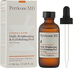 Освітлювальний і відлущувальний пілінг для обличчя - Perricone MD Vitamin C Ester Daily Brightening & Exfoliating Peel — фото N1