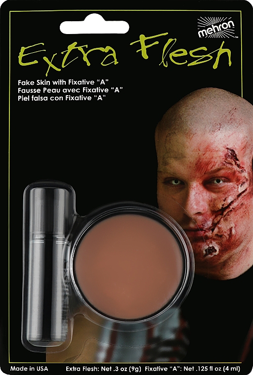 Штучна шкіра із закріплювачем - Mehron Special FX Extra Flesh Modelling Putty — фото N1