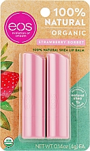 Парфумерія, косметика Бальзам для губ у стіку "Полуничний сорбет" - EOS Strawberry Sorbet 2-Pack Lip Balm