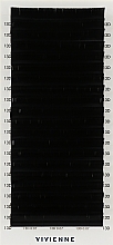 Парфумерія, косметика Накладні вії "Elite", чорні, 20 ліній (0,07, D, 13), екоупаковка - Vivienne