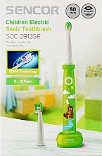 Дитяча електрична зубна щітка, салатова, SOC0912GR, 6-12 років - Sencor — фото N1