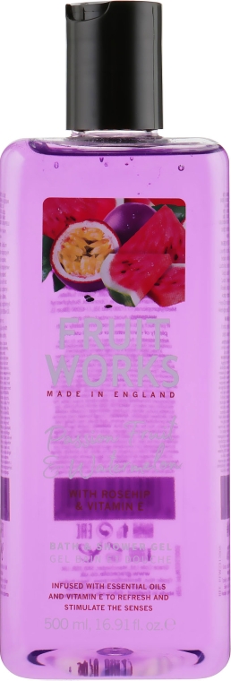 Гель для душа "Маракуйя и арбуз" - Grace Cole Fruit Works Bath & Shower Gel Passion Fruit & Watermelon — фото N1