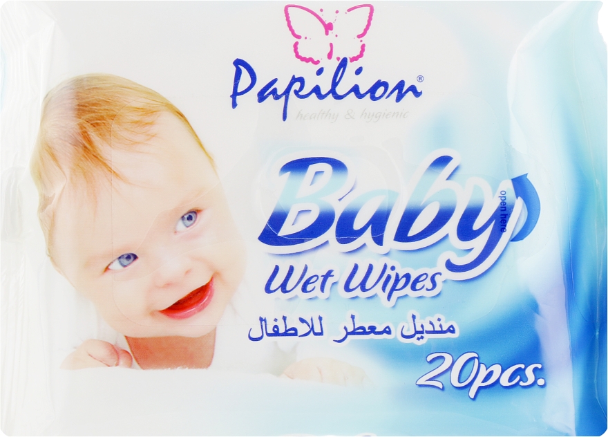 Детские влажные салфетки 20 шт. - Papilion Wet Wipes Baby