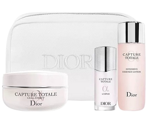 Набір - Dior Capture Totale Kit (lot/50ml + ser/10ml + cr/50ml + bag/1pc) — фото N1