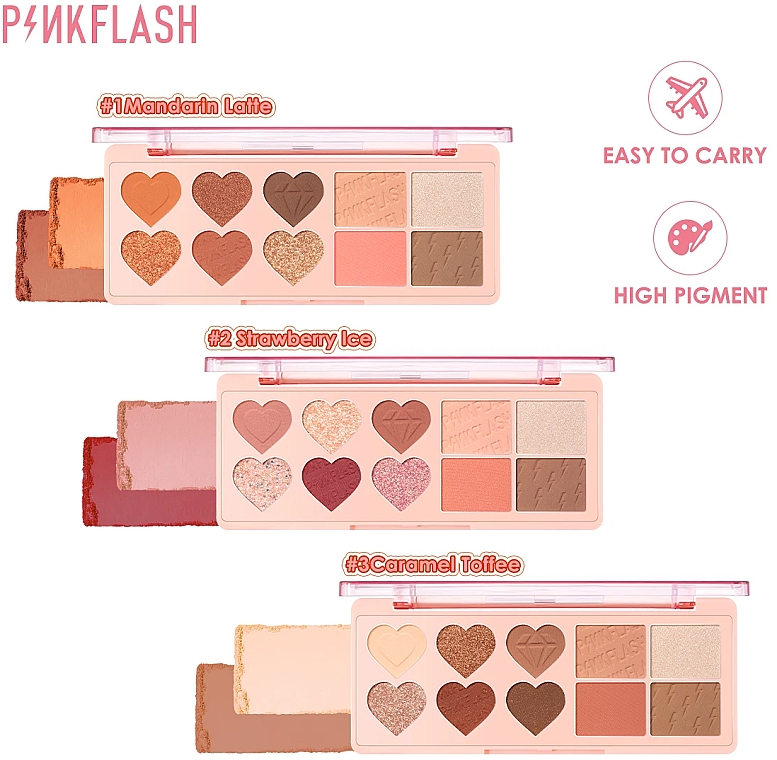 Палетка теней для век - Pinkflash Multi Face Palette