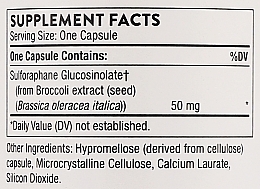 Диетическая добавка "Экстракт брокколи", капсулы - Thorne Research Crucera-SGS Broccoli Seed Extract — фото N3