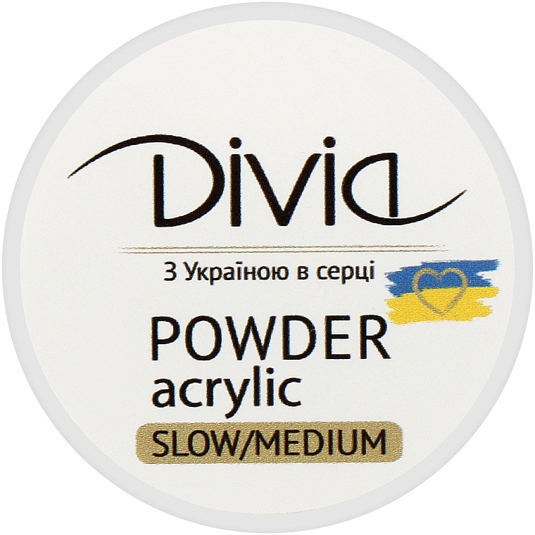 Акриловая пудра - Divia Acrylic Powder Slow/Medium Di1806 — фото N1