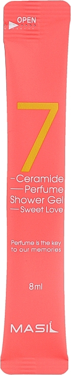 Гель для душу з ароматом ірису - Masil 7 Ceramide Perfume Shower Gel Sweet Love (пробник) — фото N2