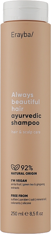 Шампунь для волос лечебный - Erayba ABH Ayurvedic Shampoo — фото N1