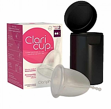 Дезінфекційна менструальна чаша, розмір 2 - Claripharm Claricup Menstrual Cup — фото N1