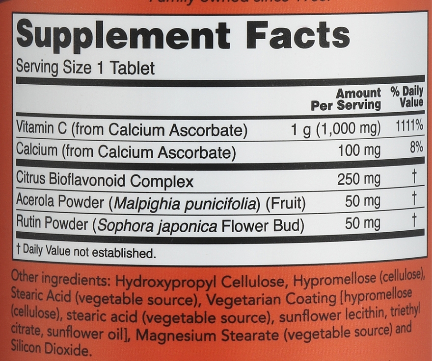 Комплекс буферизованого вітаміну C-1000 у таблетках - Now Foods Buffered C-1000 Complex — фото N3