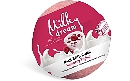 Бомба для ванн "Малиновый йогурт" с молочными протеинами - Milky Dream — фото N1