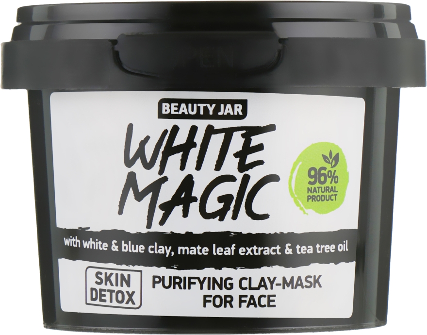 Маска для лица с экстрактом листьев матэ - Beauty Jar White Magic — фото N2