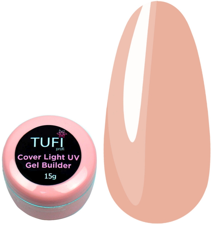 Гель для наращивания ногтей "Cover Light" - Tufi Profi UV Gel Builder