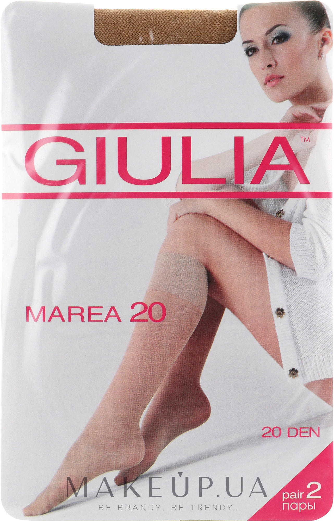 Гольфы для женщин "Marea Gambaletto" 20 Den, visone - Giulia — фото One Size