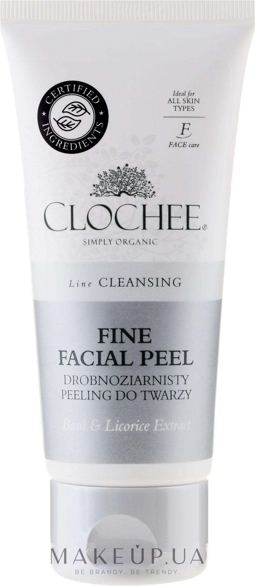 Дрібнозернистий скраб для обличчя - Clochee Cleansing Fine Facial Peel — фото 100ml