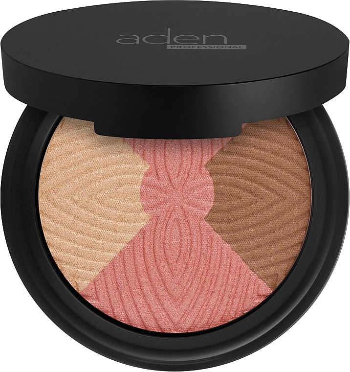 Палетка для макіяжу обличчя - Aden Cosmetics Face Sunlight Trio — фото N1